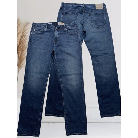 AG Adriano Goldschmied The Graduate Tailored Leg Men's Stretch Blue Jean W36 L34 - Picture 2 of 16